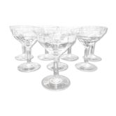 Set of eight art deco cuts