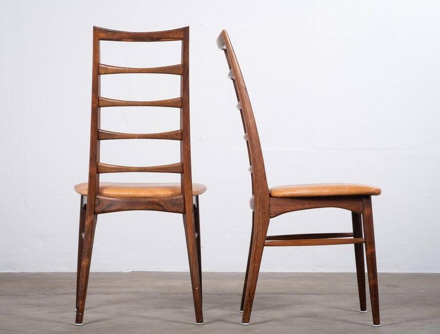 Lis Dining Chairs in Rosewood by Niels Koefoed, Denmark, 1960s, Set of 4