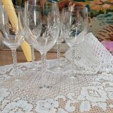Crystal D'Arques footed glasses