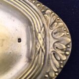 Tray and 4 brass timpani