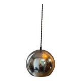 Suspension globe métal Space age année 80