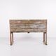 Bench - Original red paint - Pine wood - 1860s