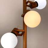 Lampadaire en bois des années 70