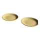 Set of 2 large yellow plates without brand D25.5