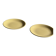 Set of 2 large yellow plates without brand D25.5