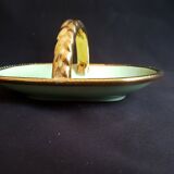 Empty pockets almond green and gold boch - around 1950