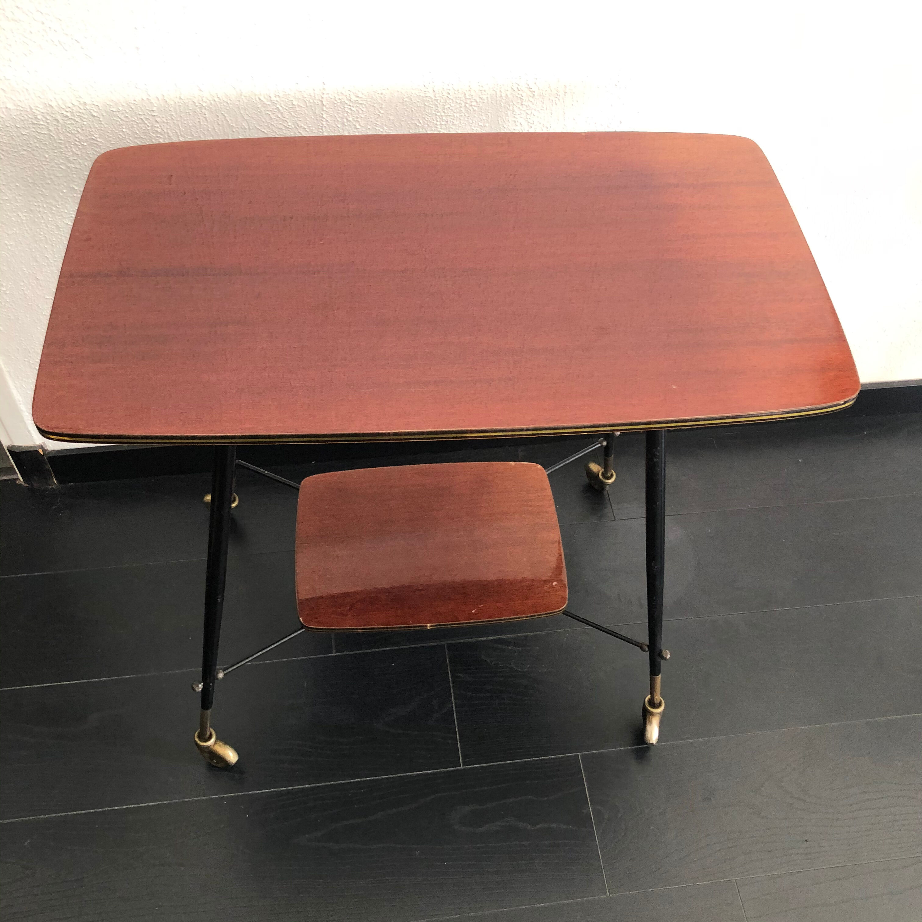 Meuble télévision vintage 1960 mélaminé