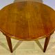 OVAL TABLE Art Deco period 1920 in solid oak, possibility of extensions