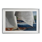 Marine Pastel - Framed Nautical Painting