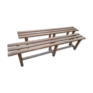 paire de bancs ancien