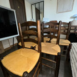 6 chairs by designer Georges Robert - 1950