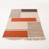 Tapis moderne Bauhaus / moquette par Antonin Kybal, Tchécoslovaquie, vers 1940