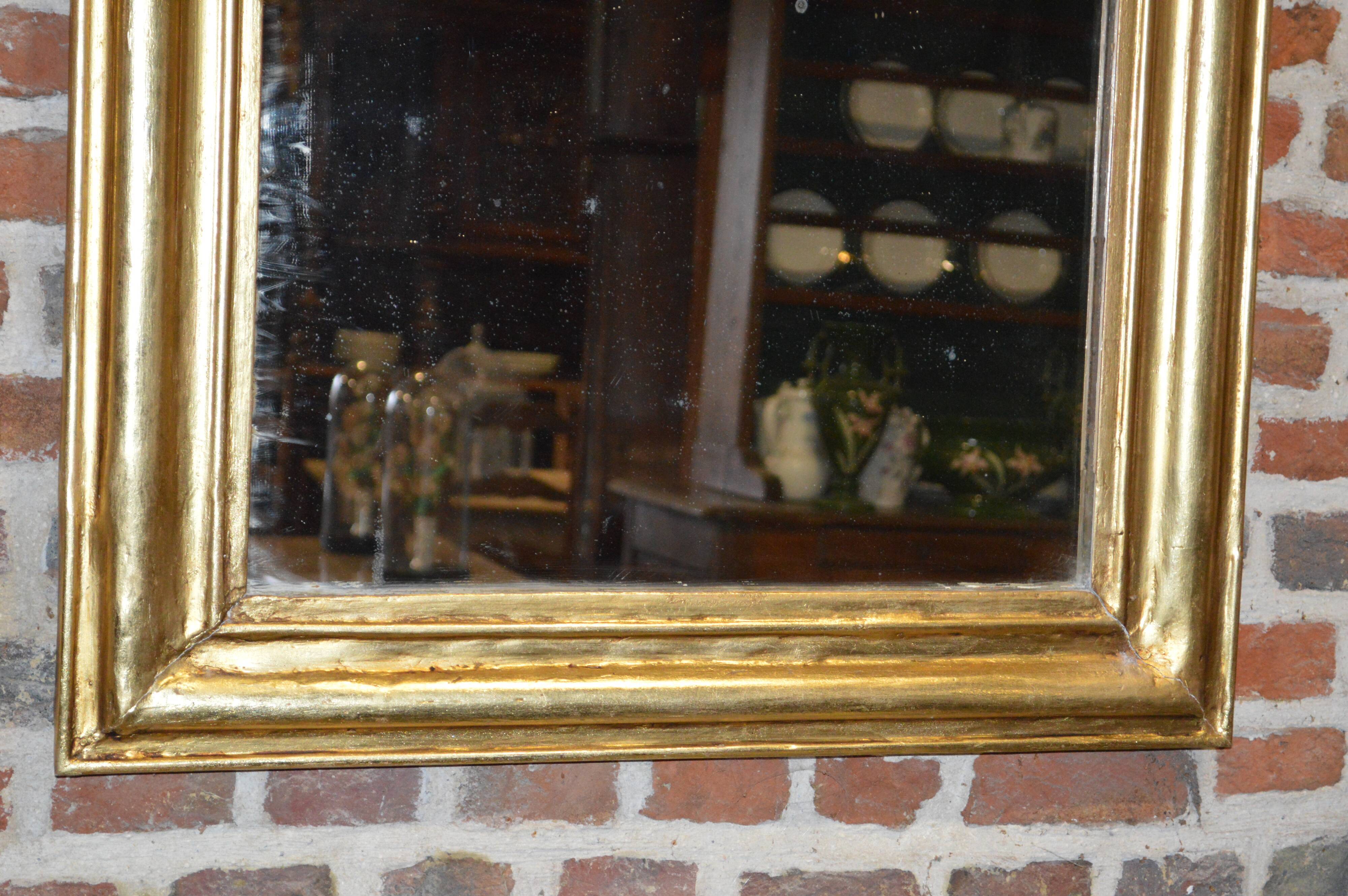 Louis Philippe style gilt mirror 78x105cm