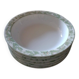 Set of deep plates from Limoges porcelain