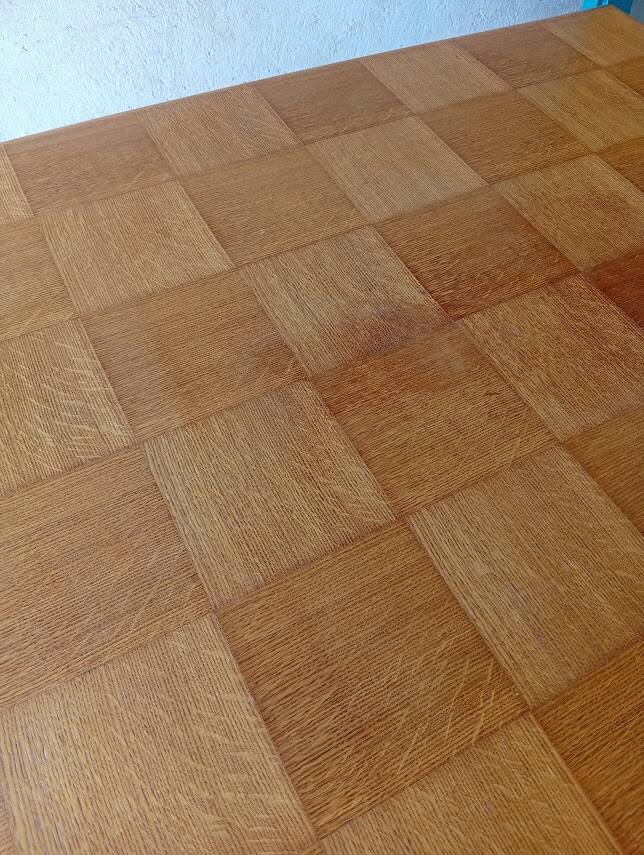Checkerboard table 1960s Compass legs