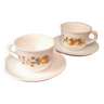 Set of two Arcopal apple cups