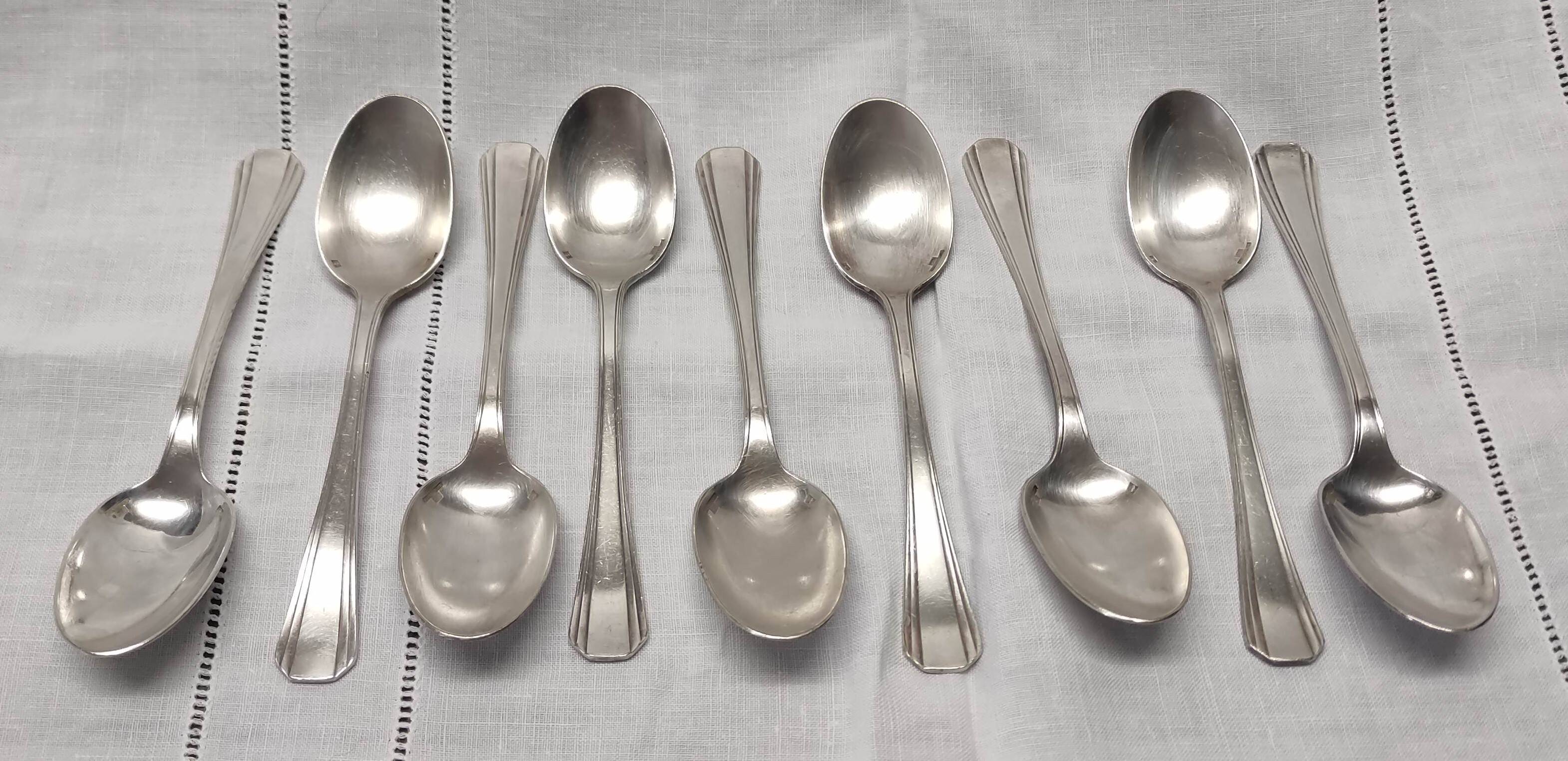 Box 2 drawers household 57 pieces christofle silver metal model "boreal"