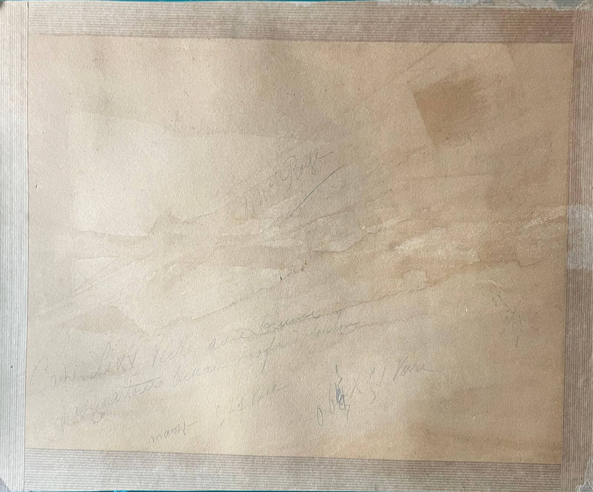 Watercolour painting signed Christen "Path in the Underwood" 19th century