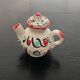 1 miniature terracotta dollhouse tea service