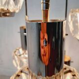 Cascade chandelier - vintage - steel and glass