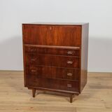 Commode à tiroirs en teck du milieu du siècle, Danemark, années 1960