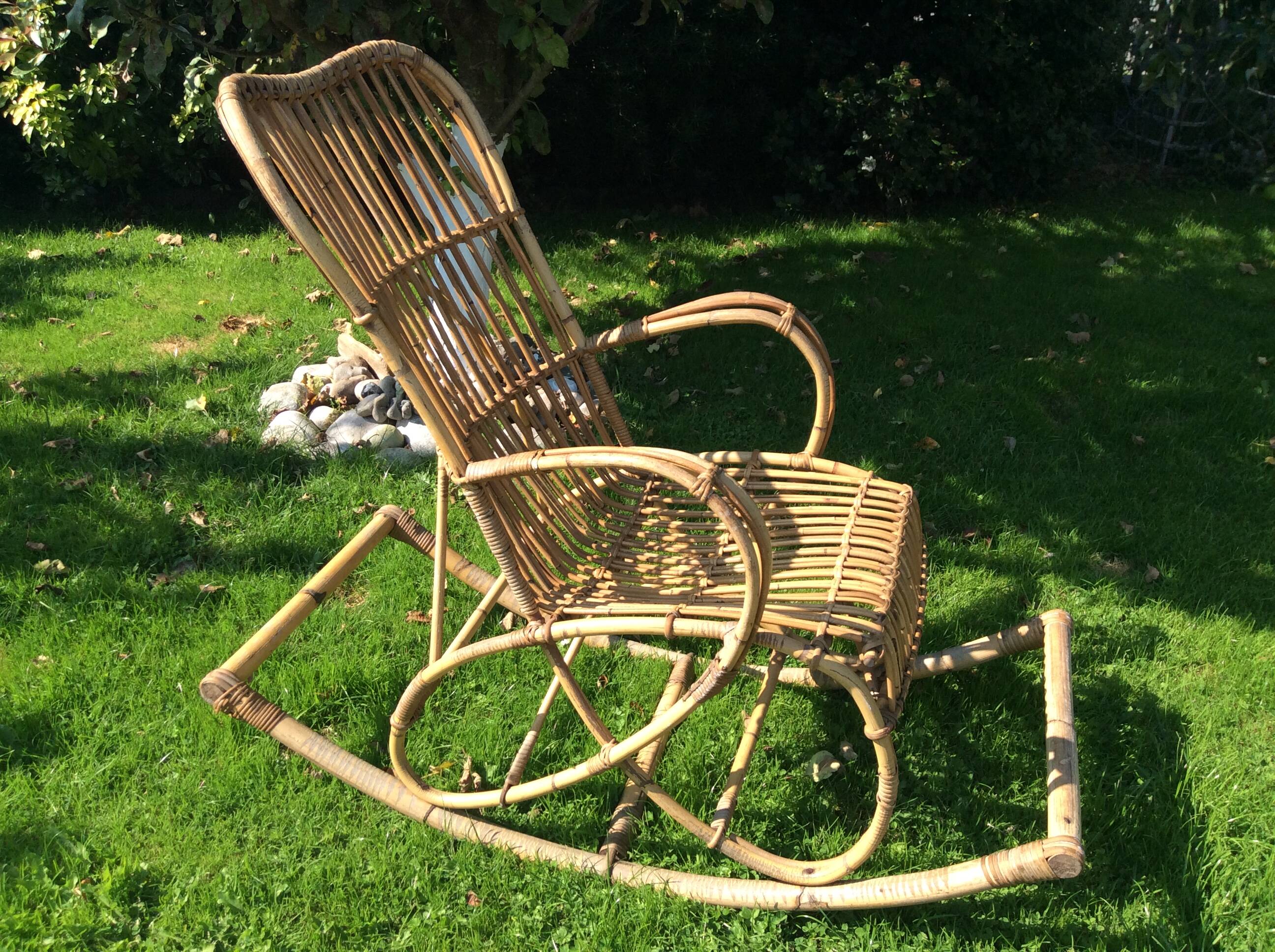Rattan rocking chair