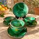 Ceramic set of cups and plates Tamegroute Morocco
