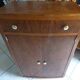 ART DECO sideboard curved walnut veneer around 1930 – Totally restored
