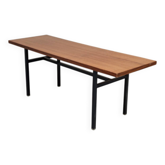 Metal and wood coffee table, former Czechoslovakia 1970