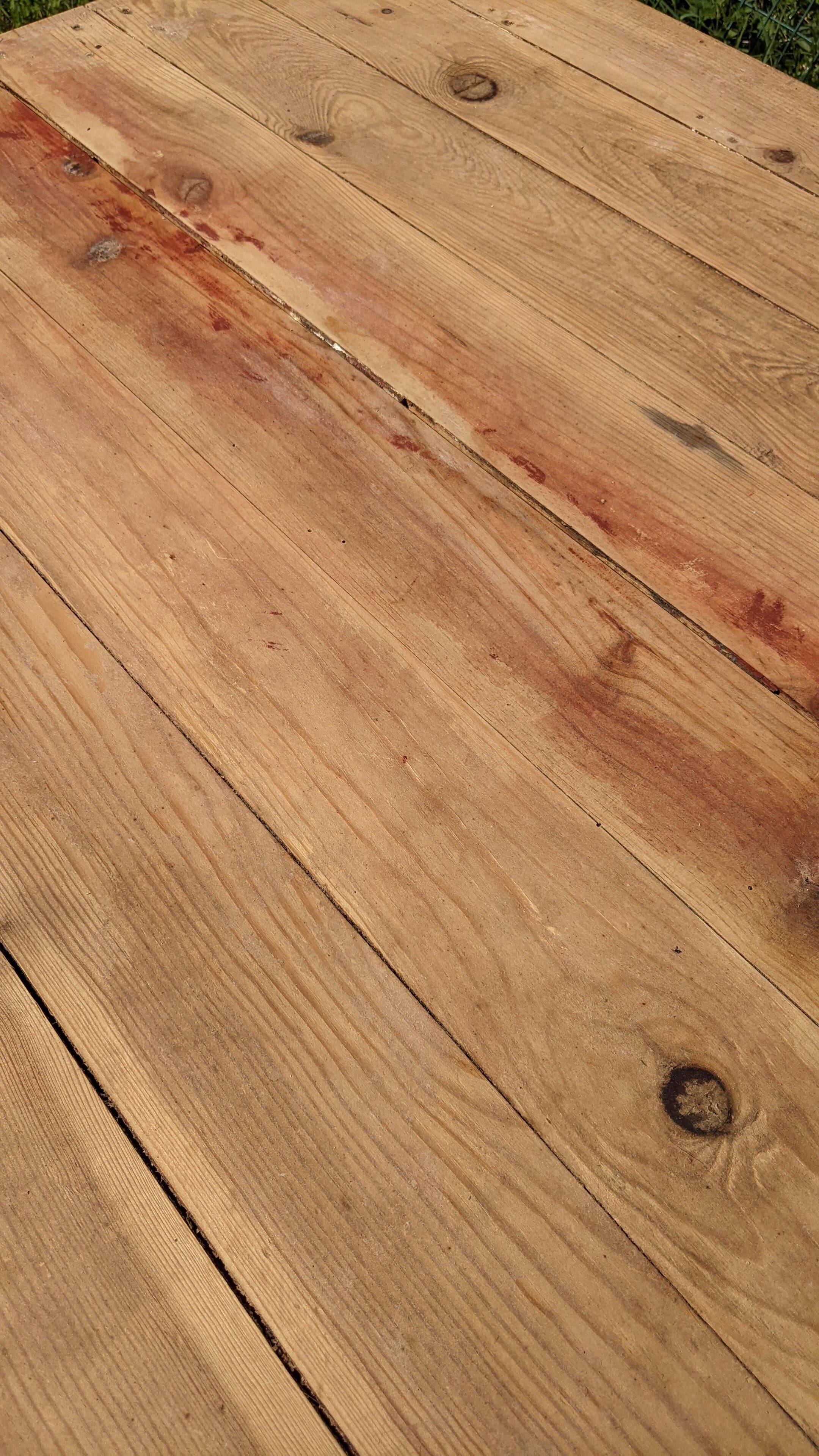 Old farmhouse table with drawer