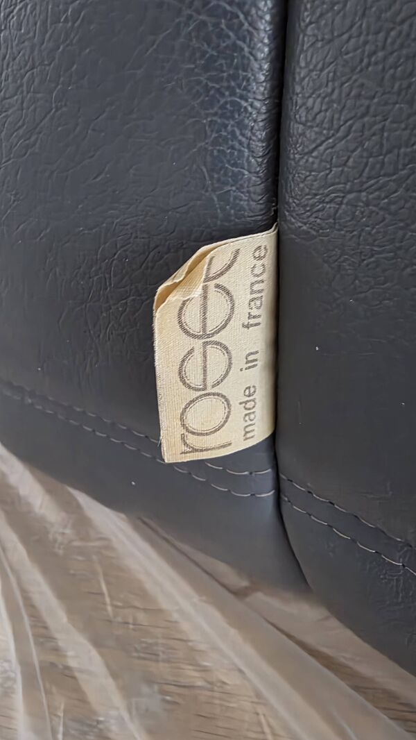 Ensemble Togo vintage original en cuir – Ligne Roset avec étiquettes