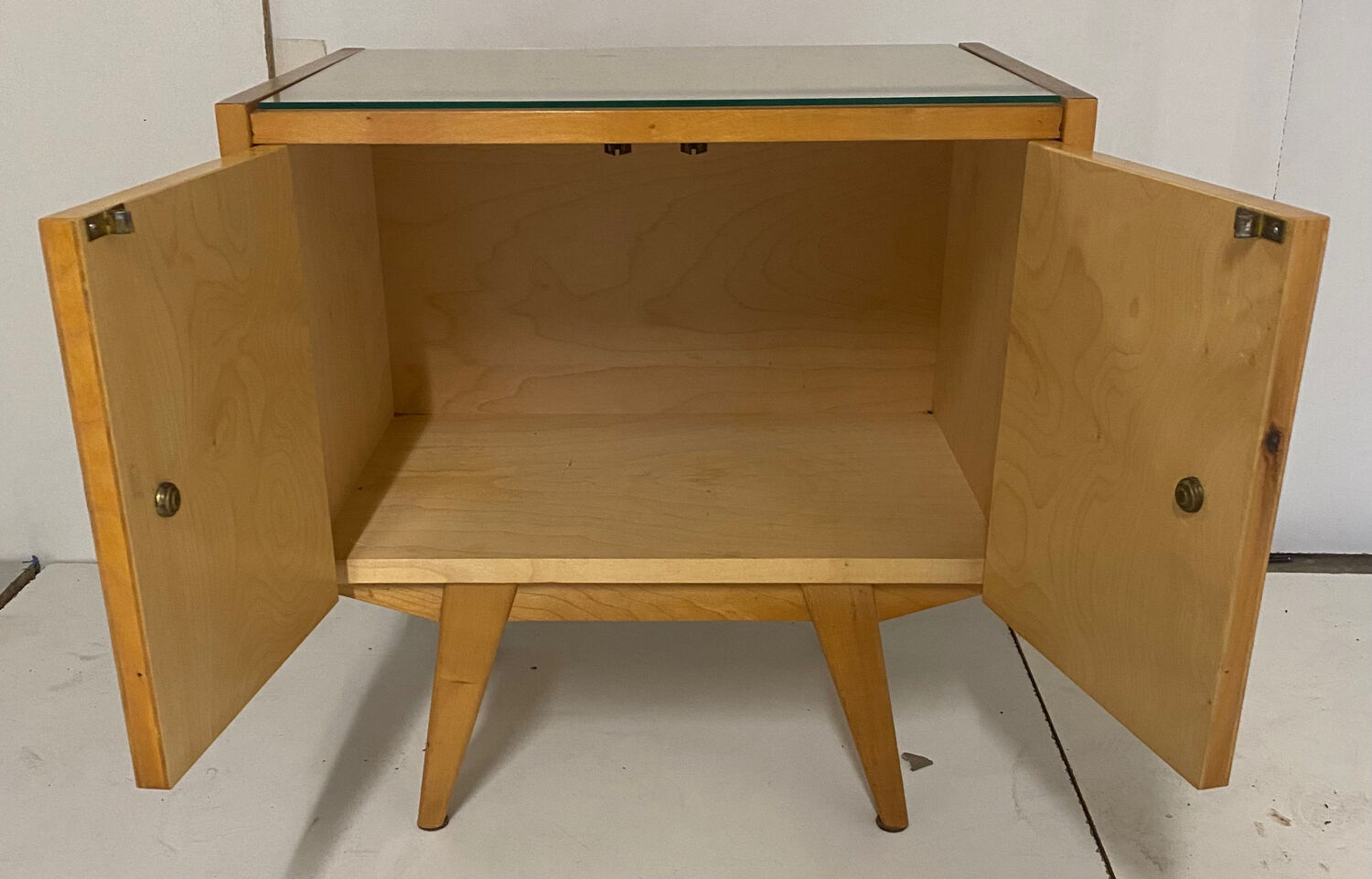 Vintage bed and bedside