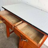 Vintage mini desk with formica top / side table