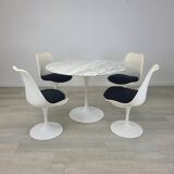 Knoll International Eero Saarinen dining table vintage 1970 marble