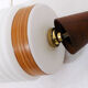 Suspension scandinave, verre opalin & bois