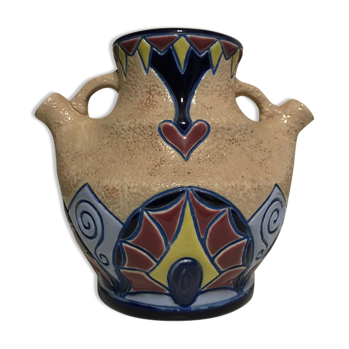 Ceramic art deco vase