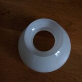 Abat jour verre opaline pour suspension