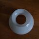 Opaline glass lampshade for suspension