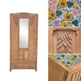 Parisian wardrobe art deco wood brut