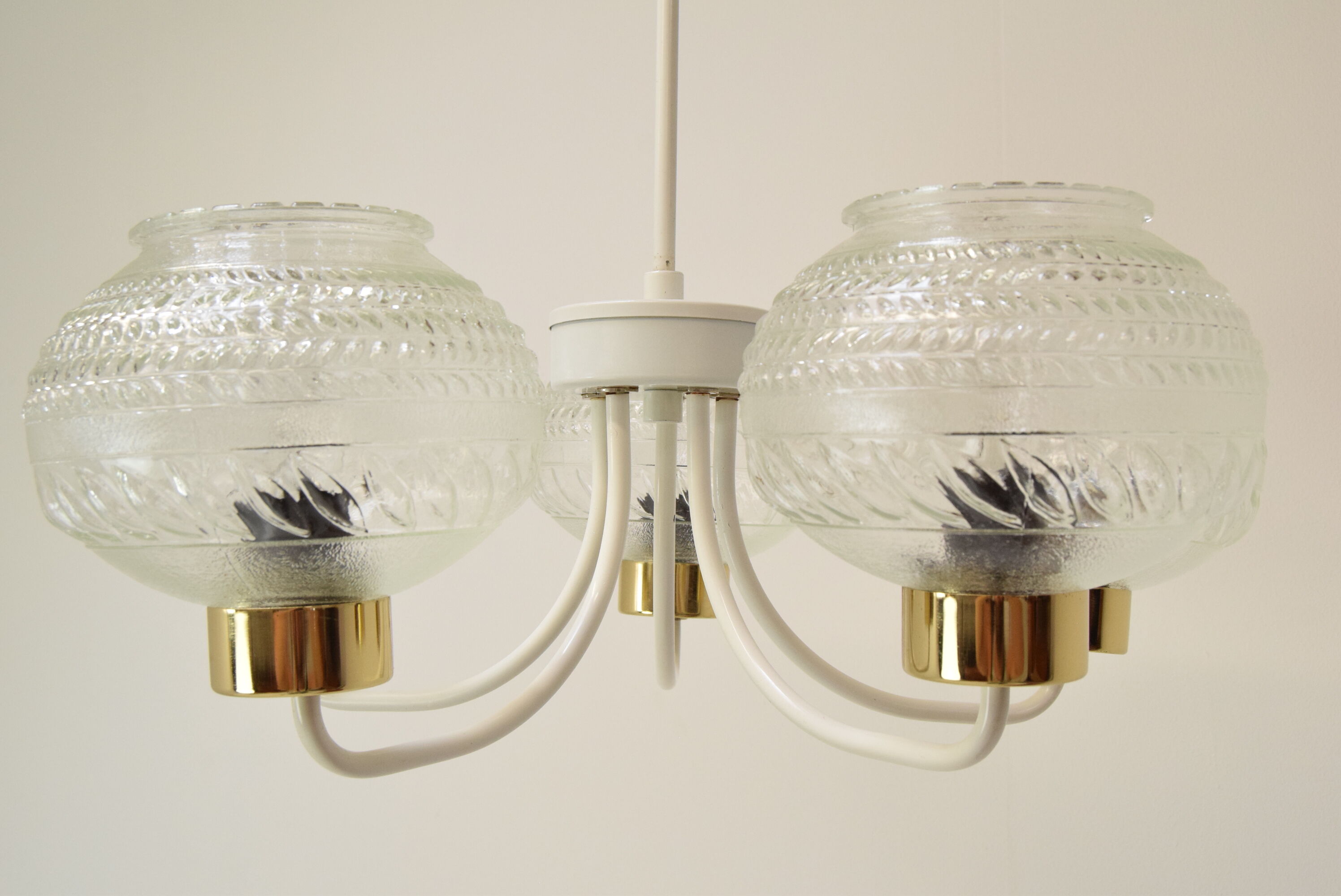 Mid-century chandelier by instala jilove u decina,1970's.
