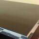 Designer coffee table in glass and chrome metal.