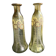 Pair of enamelled vases or carafes – Art Nouveau