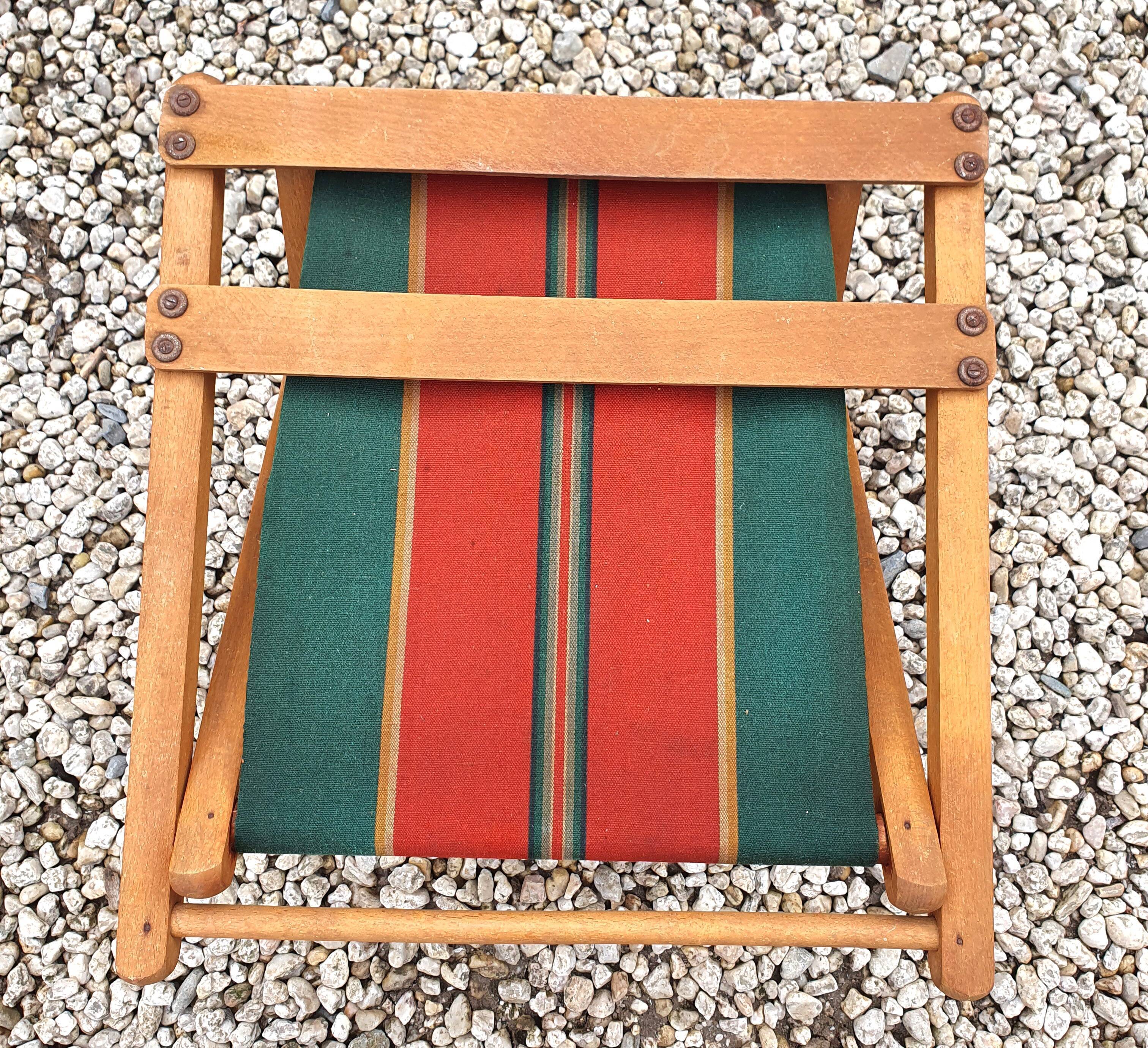 Folding chair of fisherman fabric bayadère