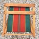 Folding chair of fisherman fabric bayadère
