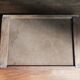 Art deco tray in wood and glass
