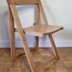 Chaise pliante vintage en chêne,  années 60