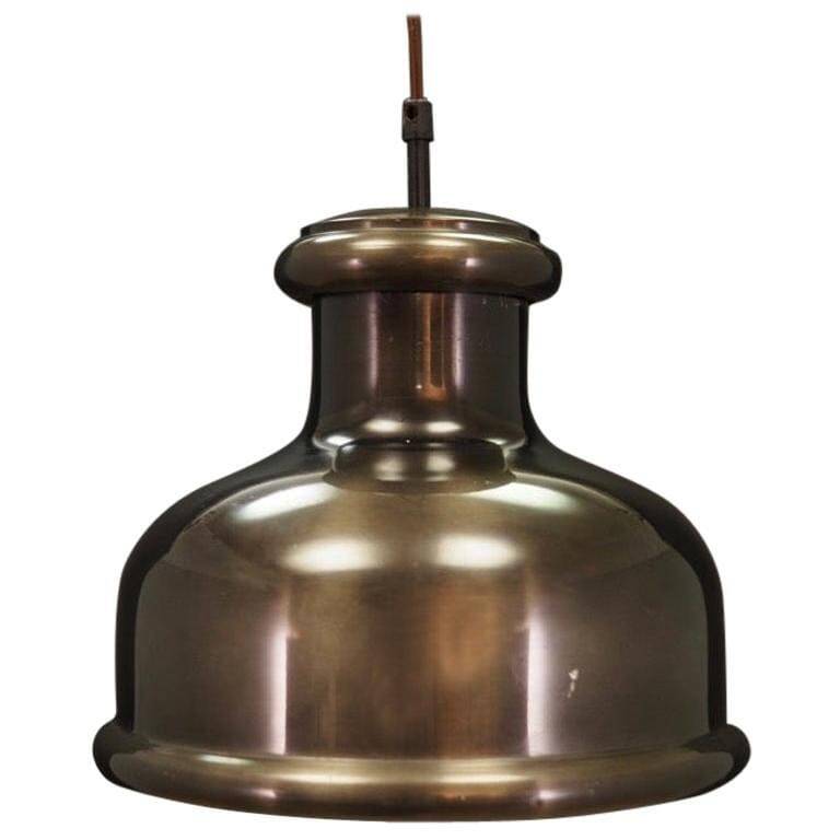 Lampe à suspension, design danois, années 1970, fabricant : Holmegaard