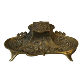 Brass inkwell
