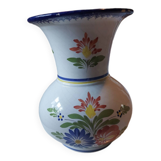 Quimper Keraluc earthenware ball vase