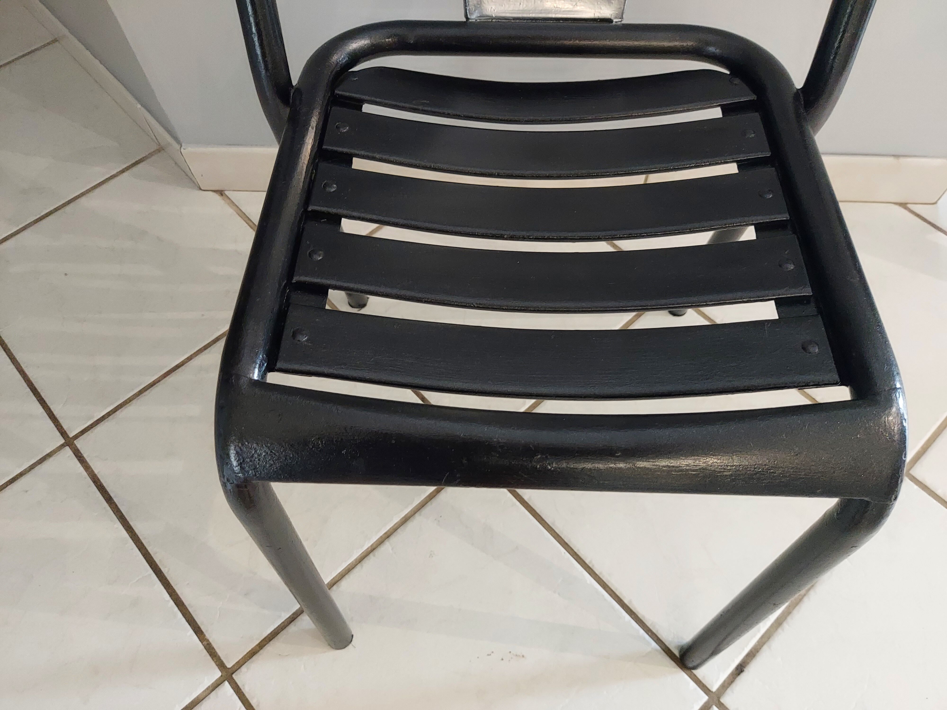 Suite of 6 Chairs Tolix model T4 by Xavier Pauchard 1950